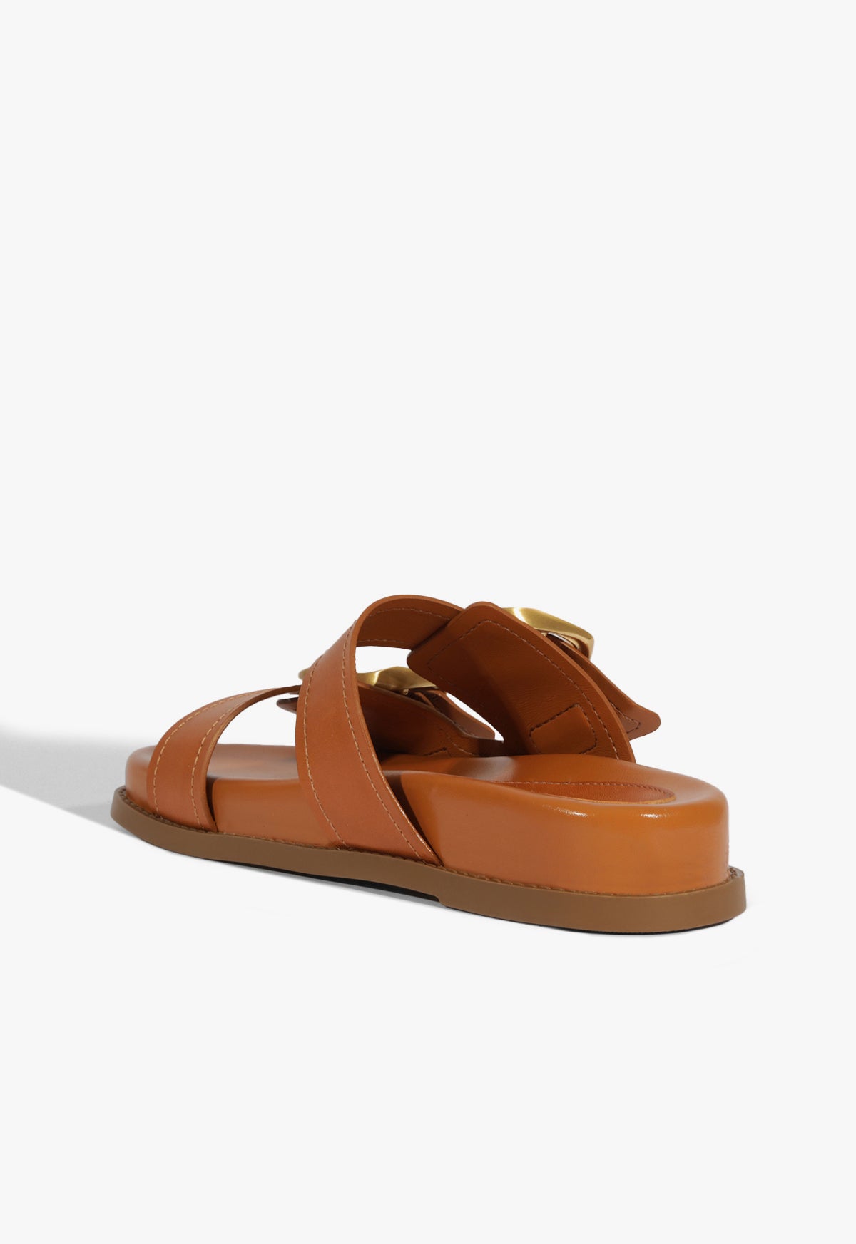 Olga Sporty Leather Sandal Flats Spring 25 - Schutz Shoes