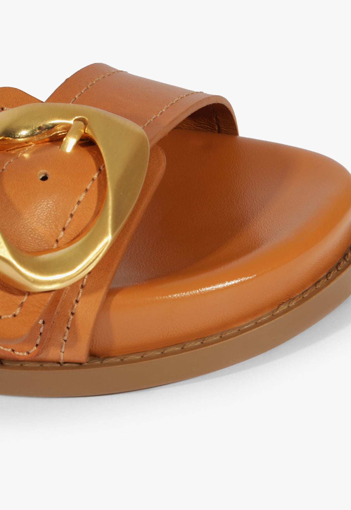 Olga Sporty Leather Sandal Flats Spring 25 - Schutz Shoes