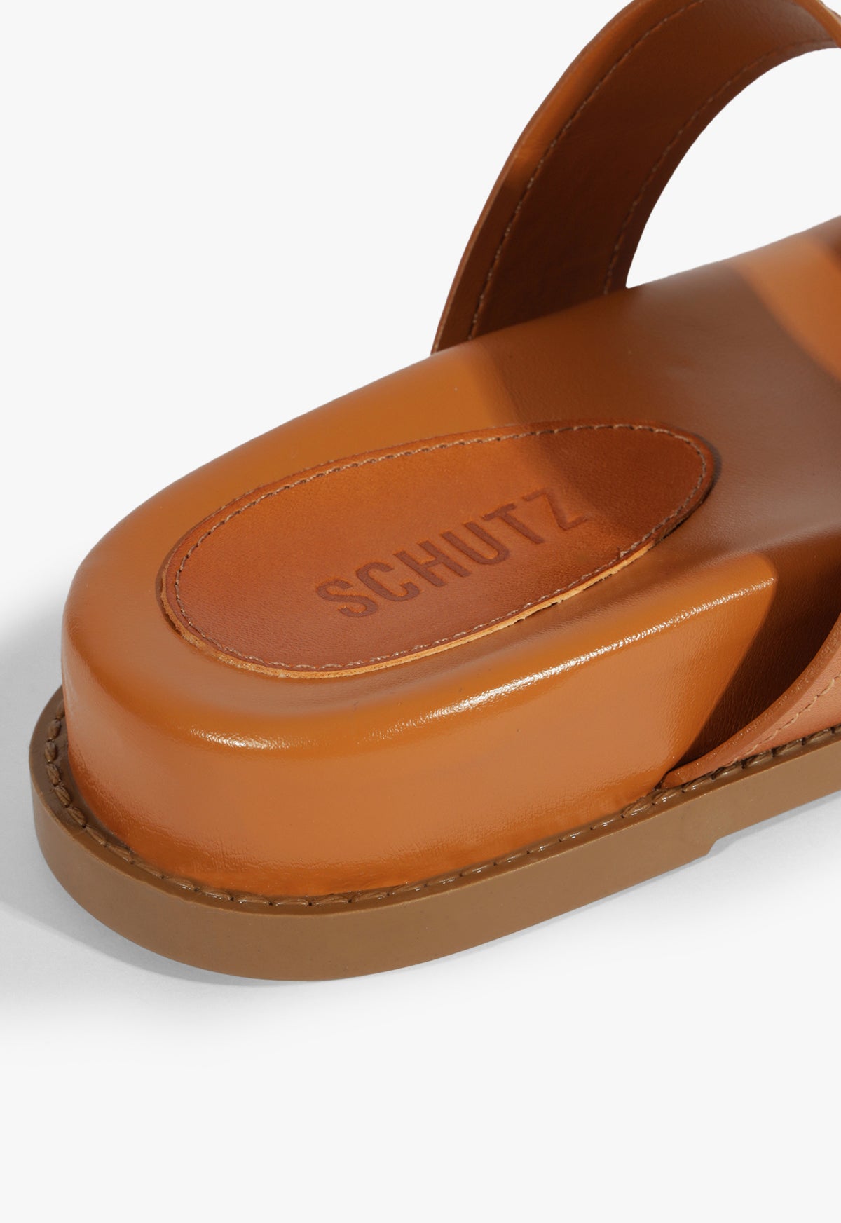 Olga Sporty Leather Sandal Flats Spring 25 - Schutz Shoes