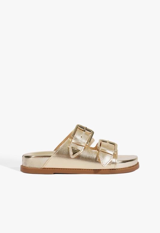 Naomi Metallic Sandal 5 Platinum Metallic - Schutz Shoes