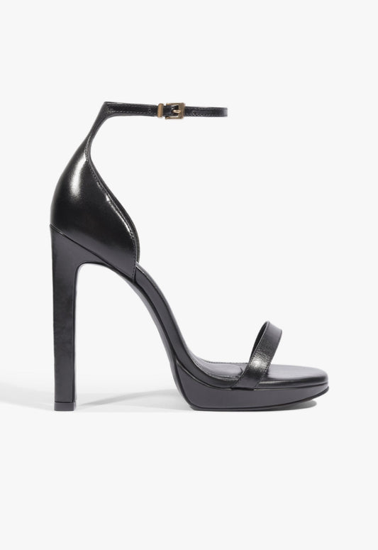 Nicole Leather Sandal 5 Black Leather - Schutz Shoes
