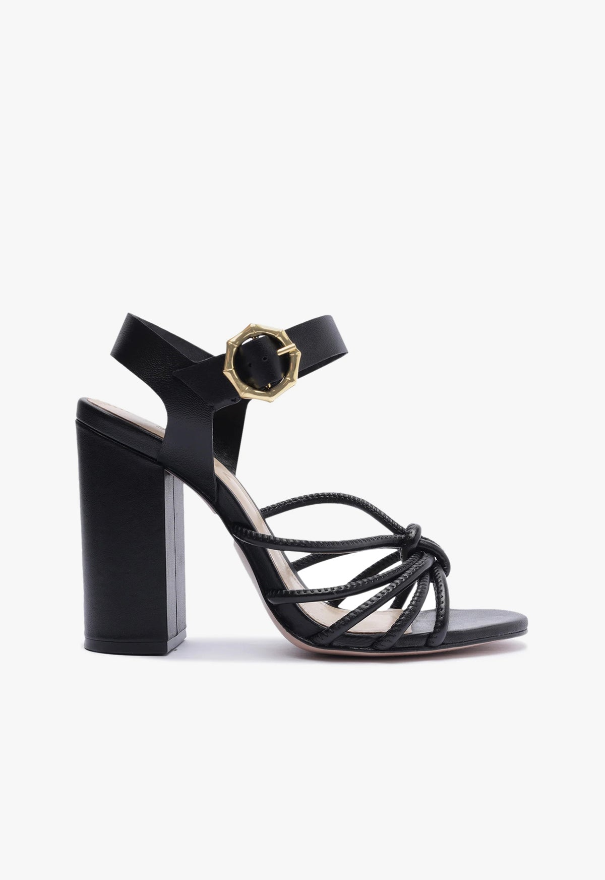 Mahi Block Leather Sandal Sandals PRE FALL 23 5 Black Leather - Schutz Shoes