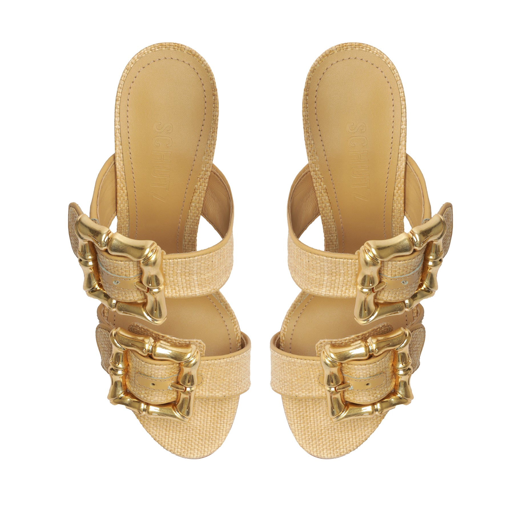 Enola Natural  Leather Sandal Sandals OLD    - Schutz Shoes