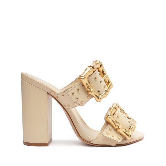 Enola Studs Leather Sandal Sandals OLD 5 Eggshell Atanado Leather - Schutz Shoes