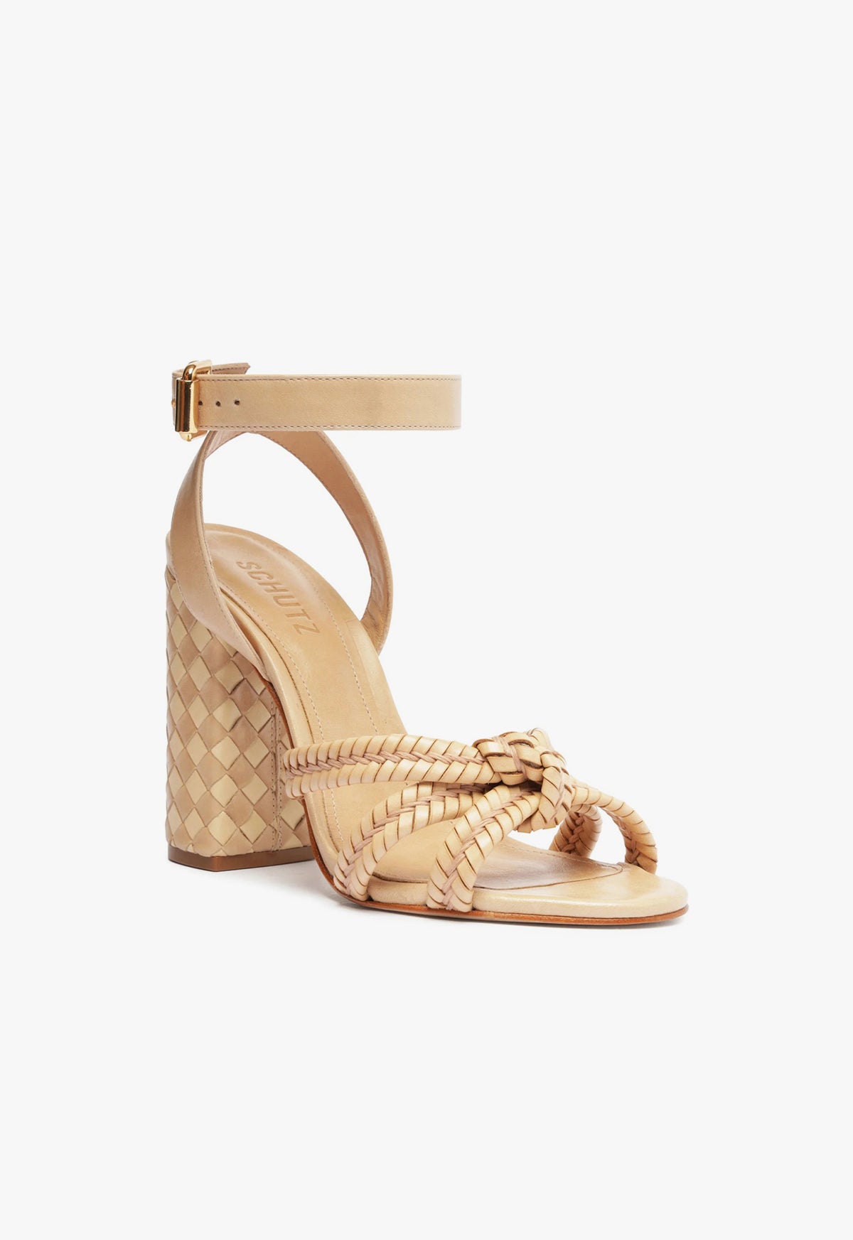 Kareena Woven Leather Sandal Sandals Summer 24 - Schutz Shoes