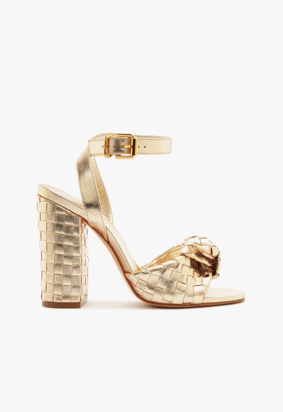 Kareena Knot Sandal Sandals Resort 25 5 Gold Metallic - Schutz Shoes