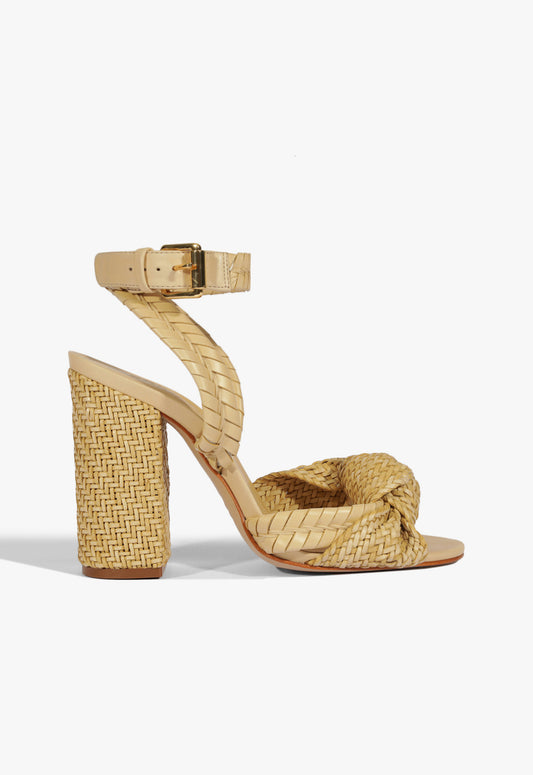 Khari Leather Sandal Spring 25 5 Beige Synthetic - Schutz Shoes