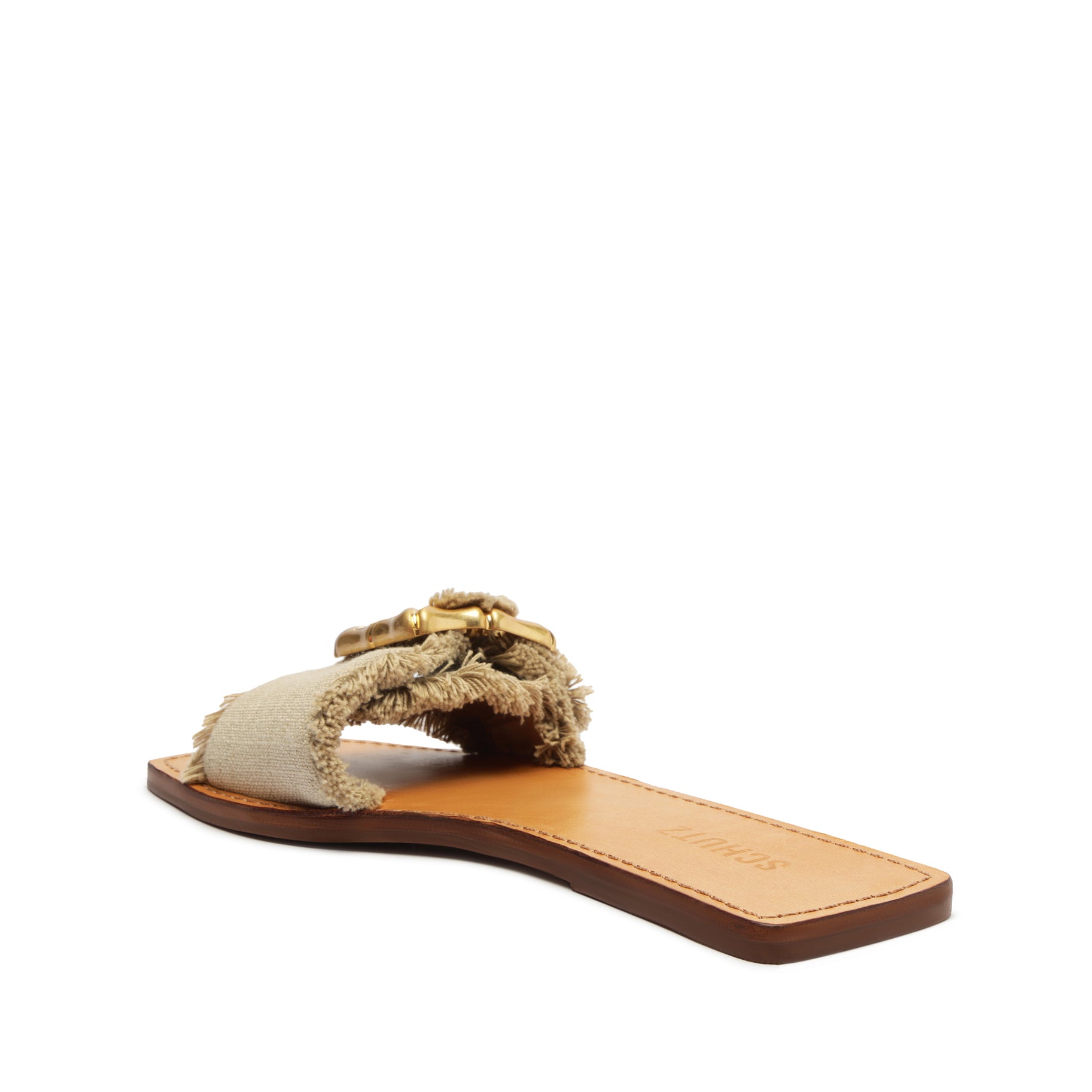 Enola Linen Sandal Flats SPRING 24    - Schutz Shoes