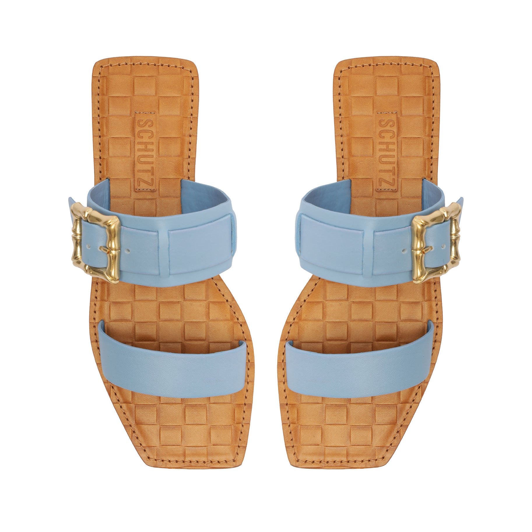 Enola Double Leather Sandal Summer 24 - Schutz Shoes