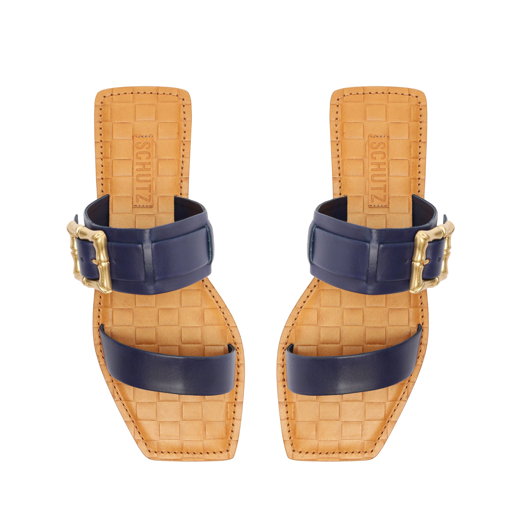 Enola Double Leather Sandal Summer 24 - Schutz Shoes