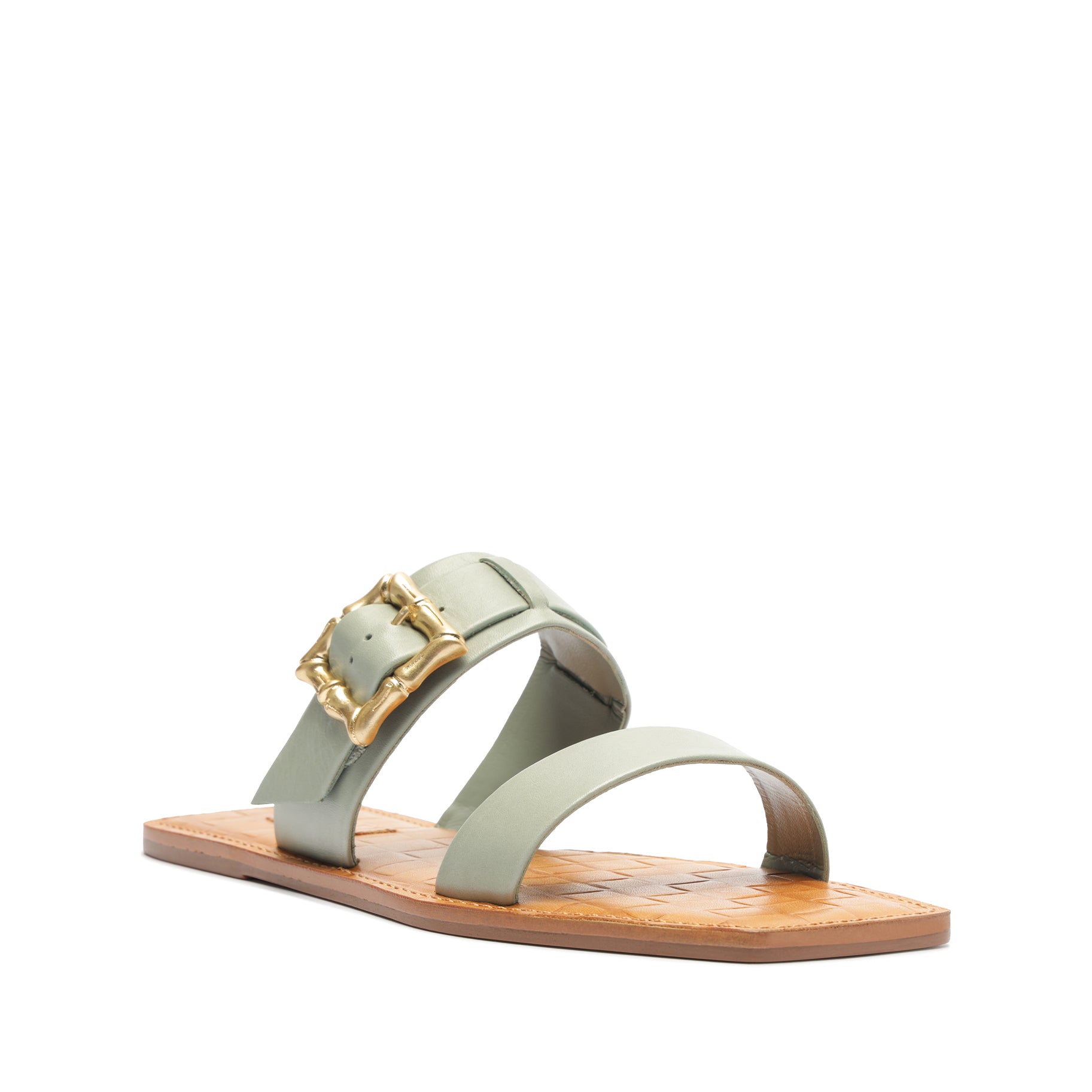 Enola Double Leather Sandal Flats Summer 24    - Schutz Shoes