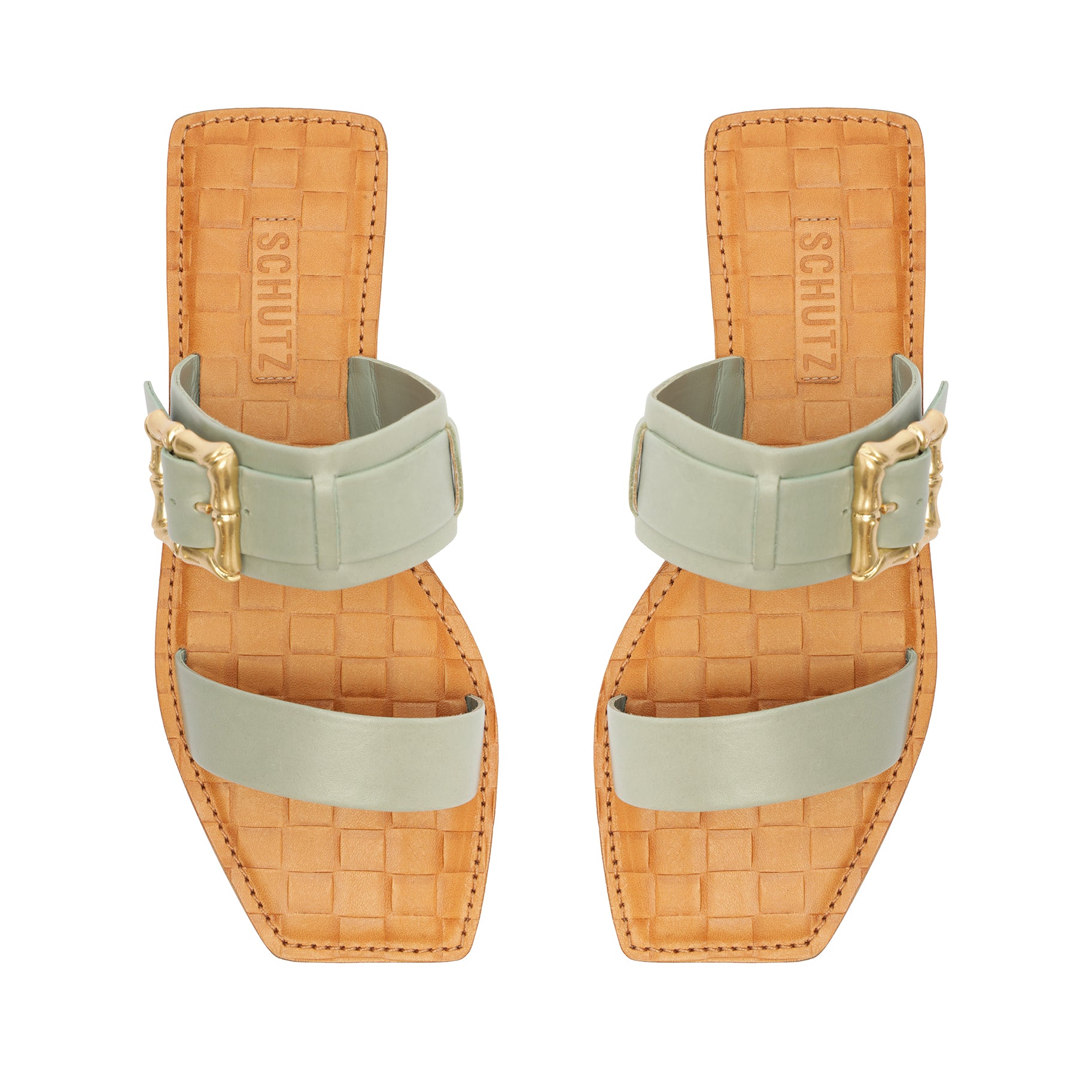 Enola Double Leather Sandal Summer 24 - Schutz Shoes