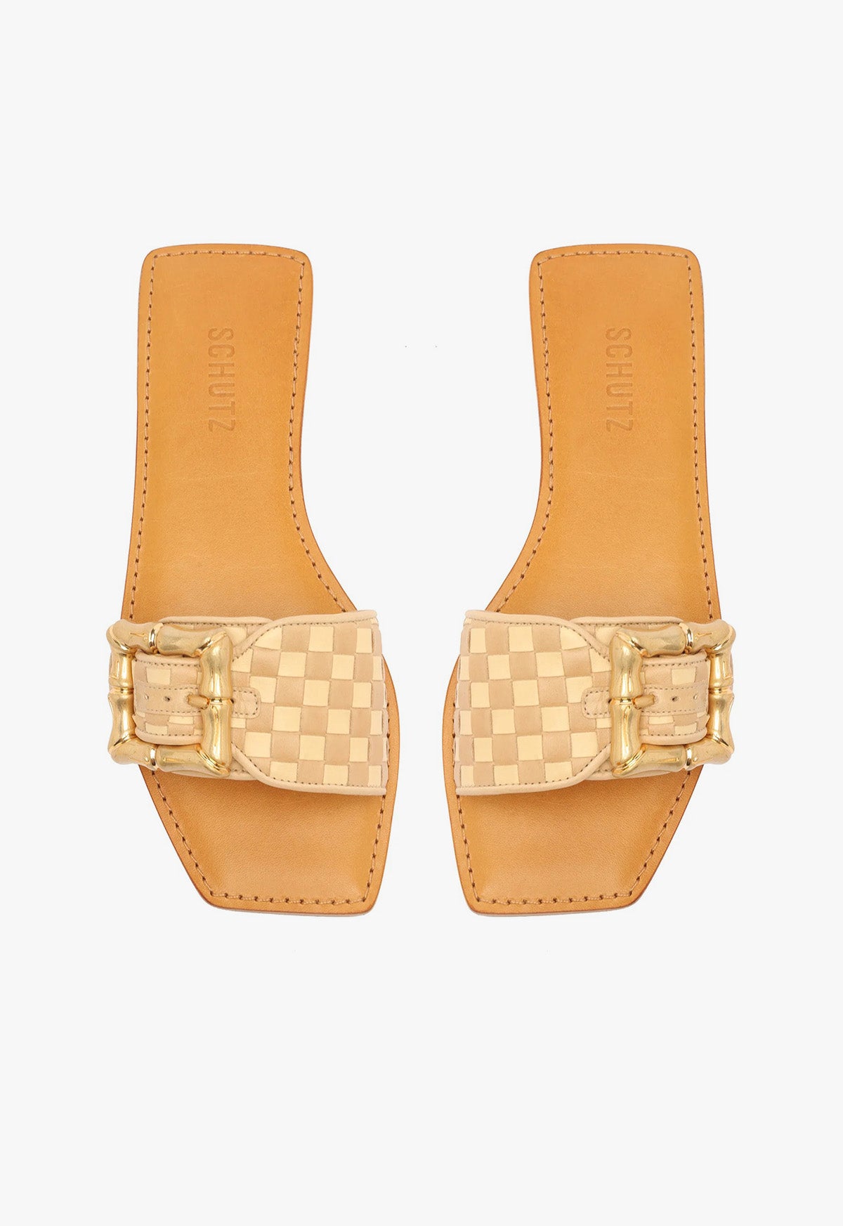 Enola Woven Leather Sandal Summer 24 - Schutz Shoes