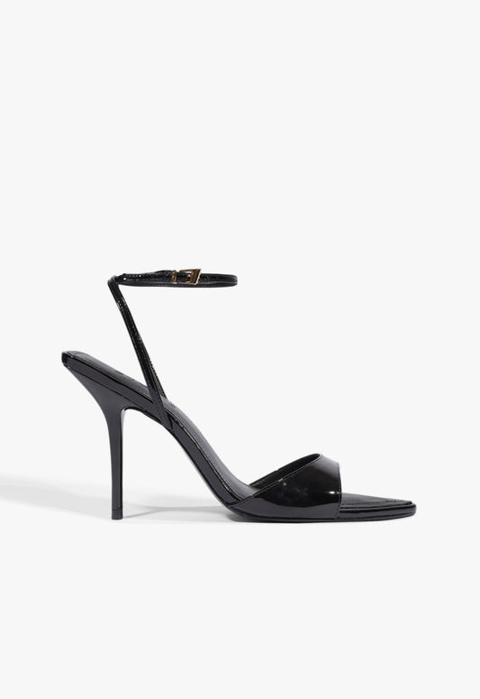 Elodie Buckle Sandal 5 Black Patent - Schutz Shoes