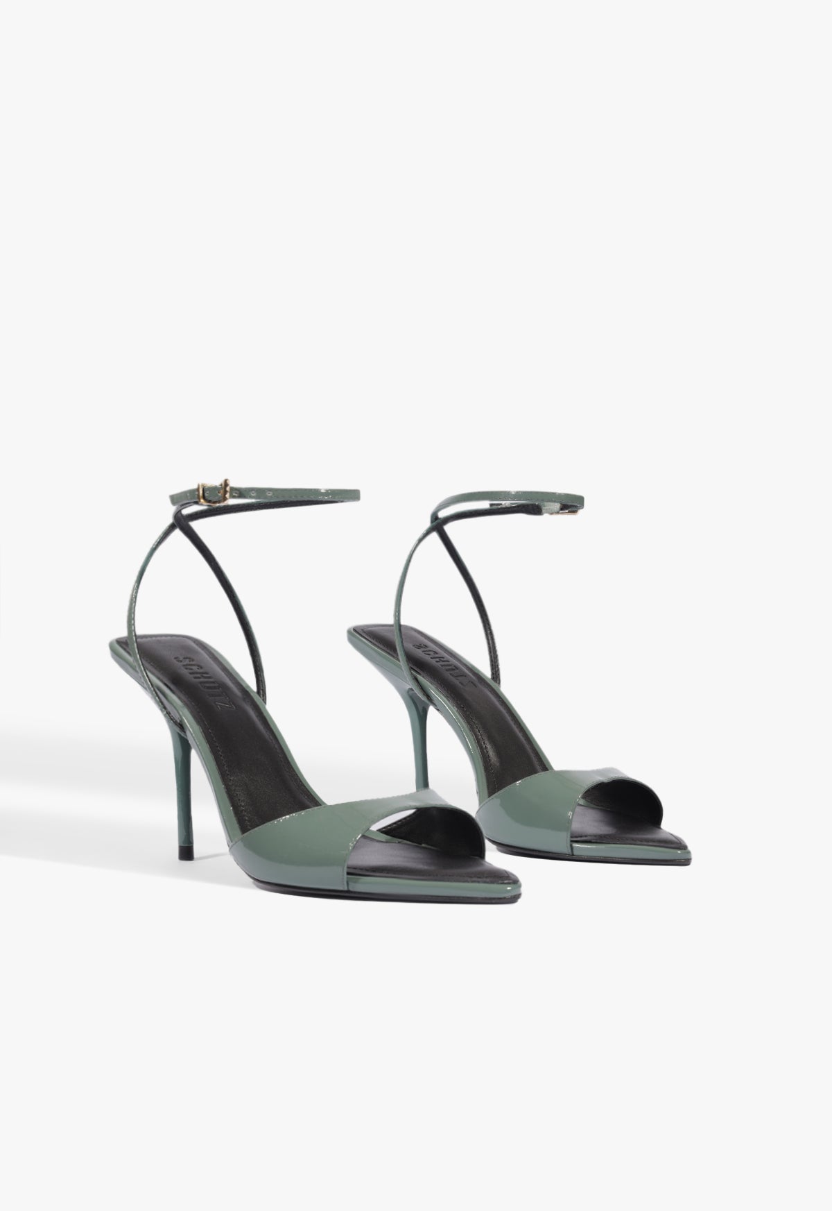 Elodie Buckle Patent Leather Sandal - Schutz Shoes