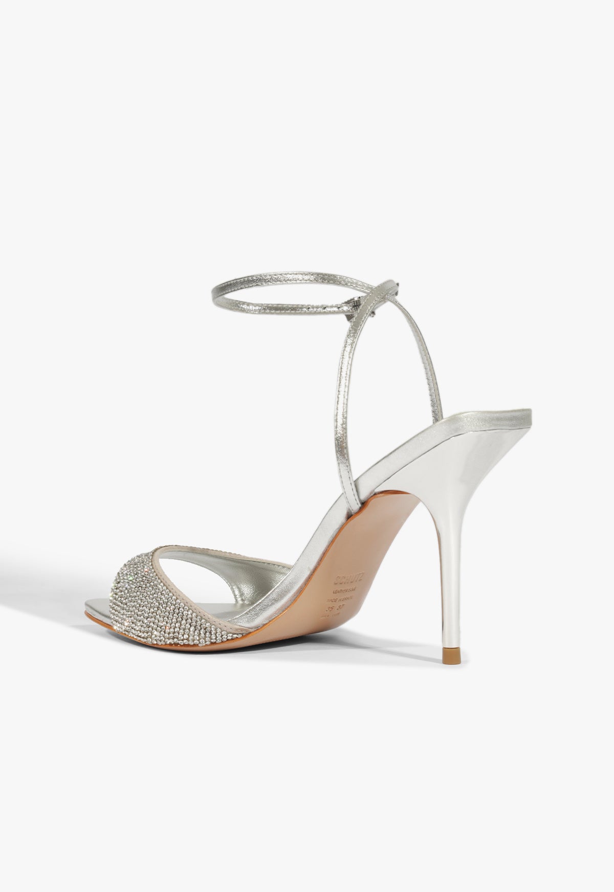 Elodie Buckle Shine Metallic Sandal - Schutz Shoes