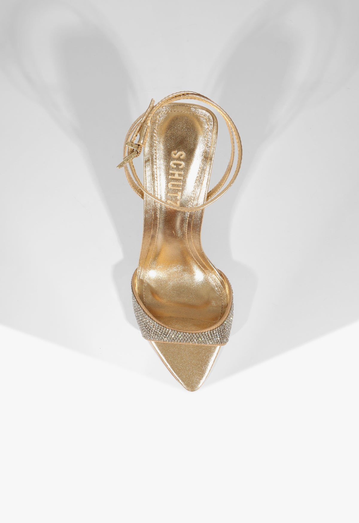 Elodie Buckle Shine Metallic Sandal - Schutz Shoes