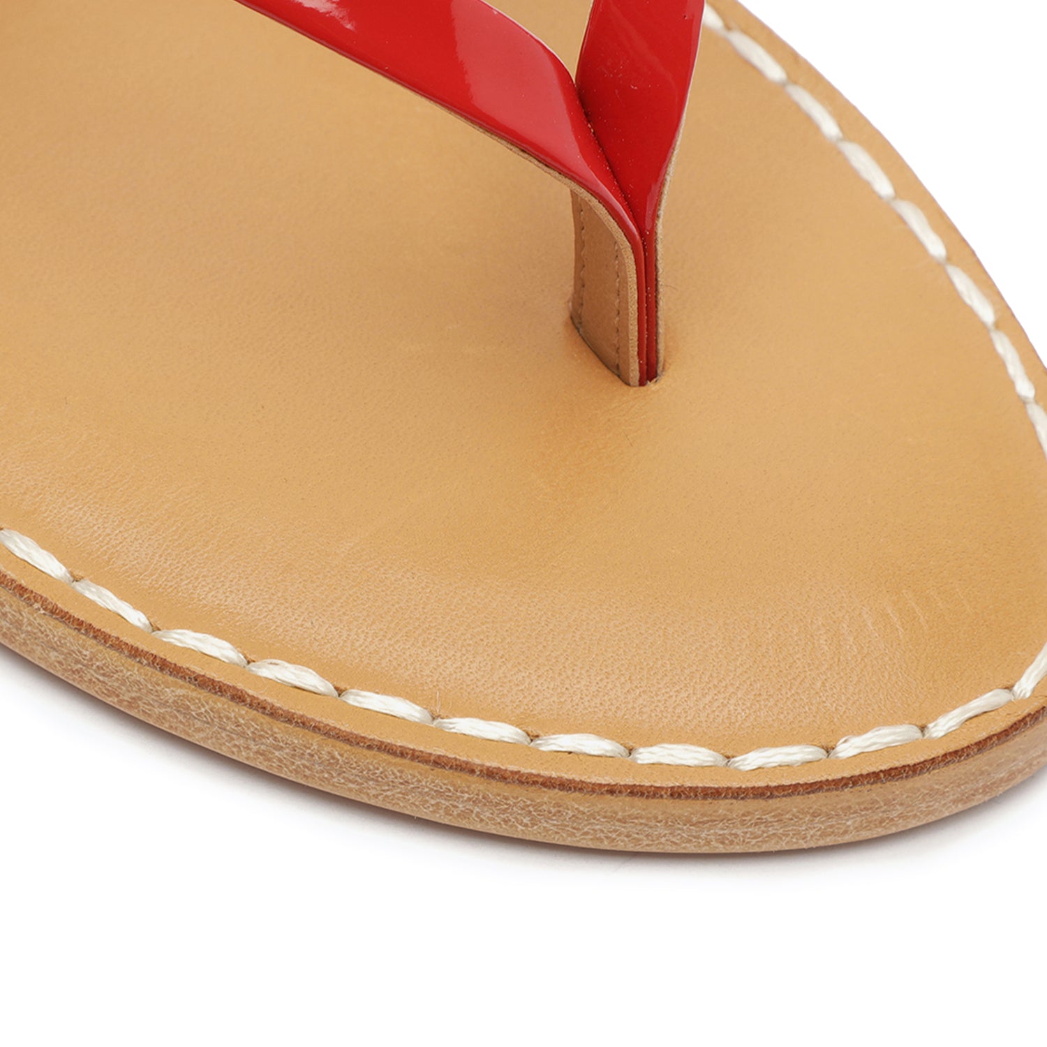 Elsie Patent Leather Sandal Flats Spring 23    - Schutz Shoes