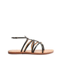 Go to related product Malaya Casual Snake-Embossed Leather Sandal