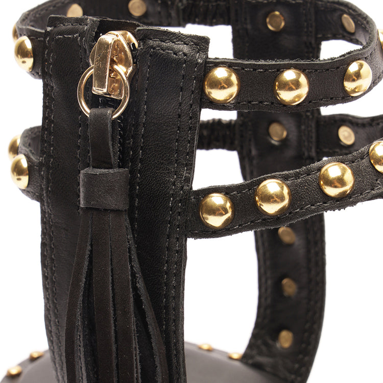 Kanya Leather Sandal Black