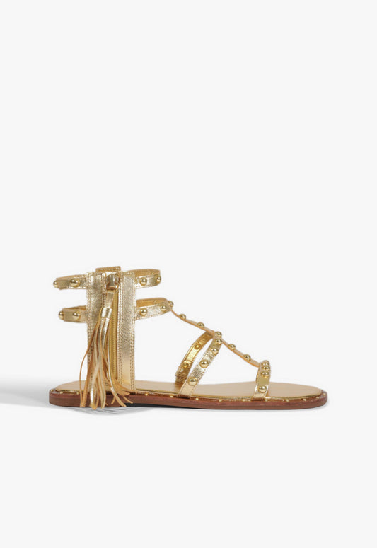 Kanya Sandal 5 Gold Leather - Schutz Shoes