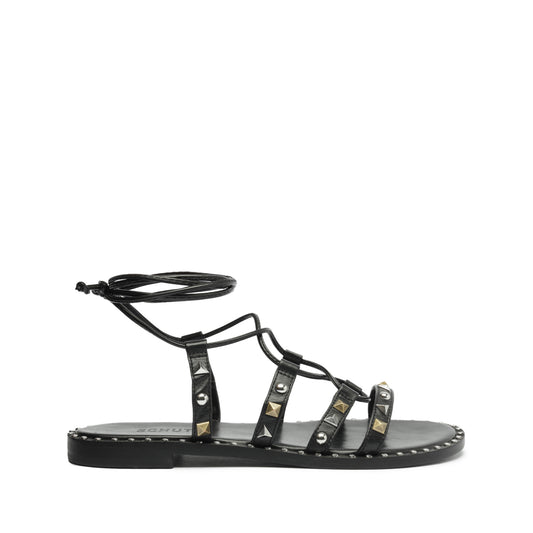 Makeena Leather Sandal Sandals PRE FALL 23 5 Black Leather - Schutz Shoes