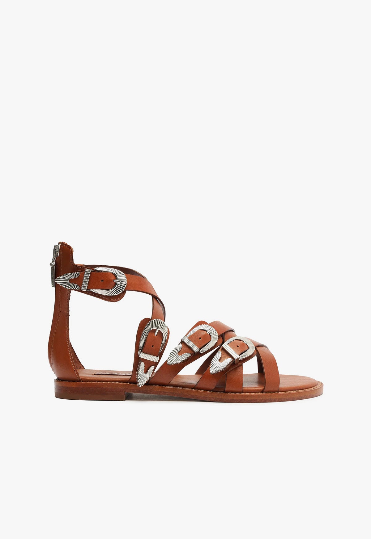 Harper Leather Sandal Sandals Pre Fall 24 5 Brown Atanado Leather - Schutz Shoes