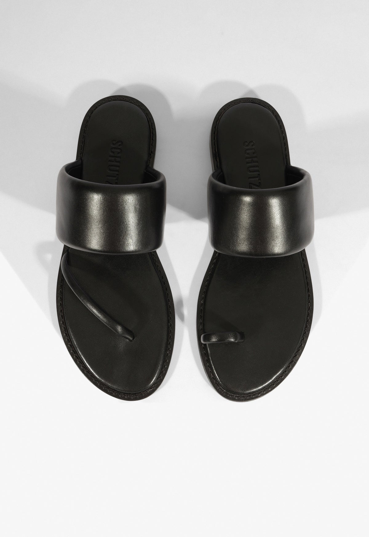 Alba Leather Sandal Flats Spring 25 - Schutz Shoes