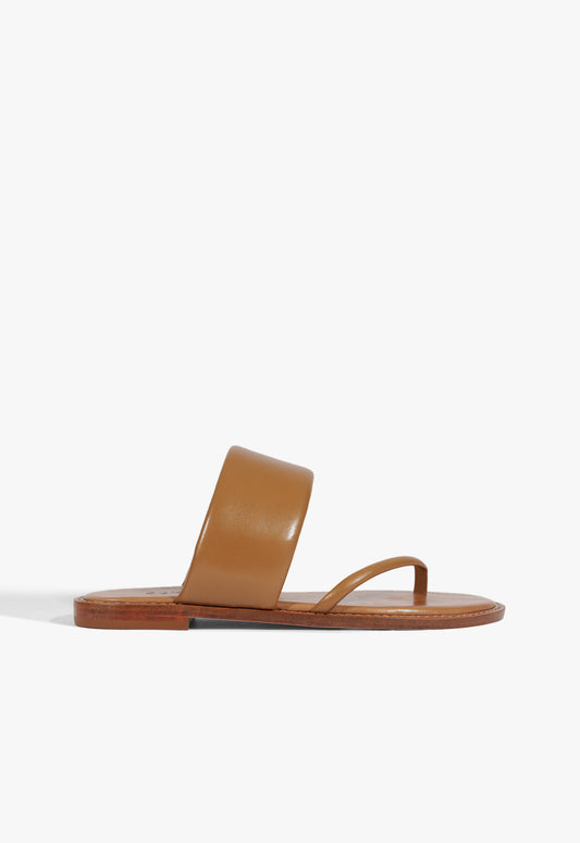 Alba Leather Sandal Flats Spring 25 5 Brown Leather - Schutz Shoes