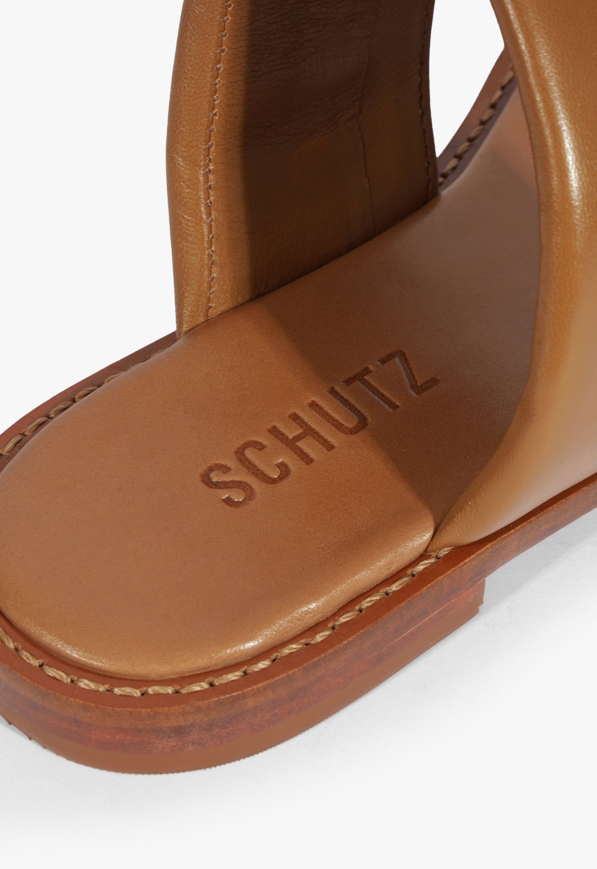 Alba Leather Sandal Flats Spring 25 - Schutz Shoes