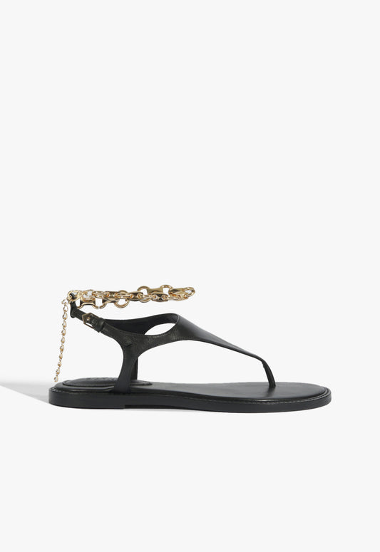 Lys Leather Sandal Resort 26 5 Black Leather - Schutz Shoes