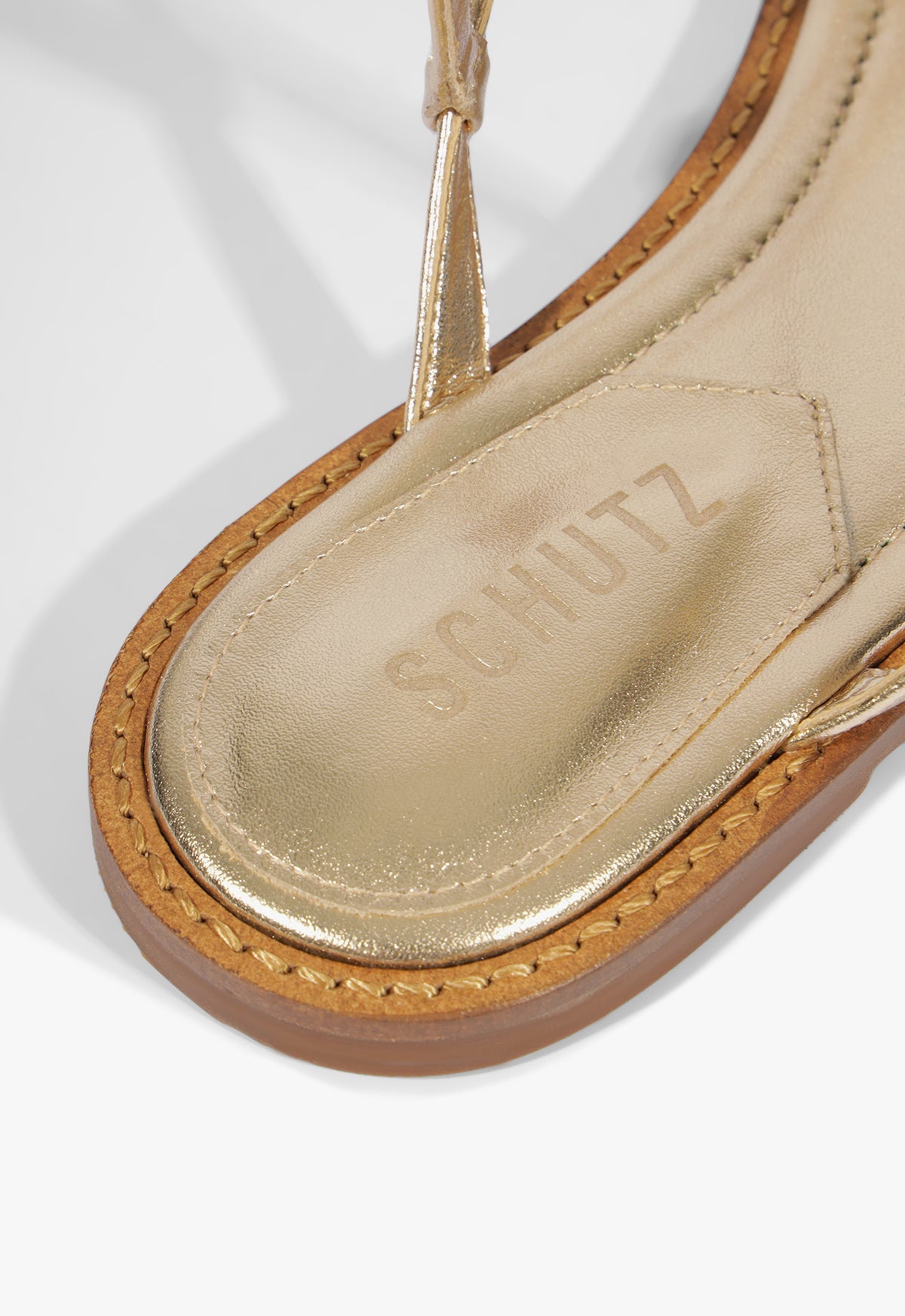 Schutz Adele Glam Flat Women's Sandals Platinum : 7 M, Leather Schutz Adele Glam Flat Women's Sandals Platinum : 7 M, Leather