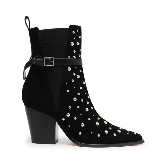 Kelsey Suede Bootie Booties FALL 23 5 Black Suede - Schutz Shoes