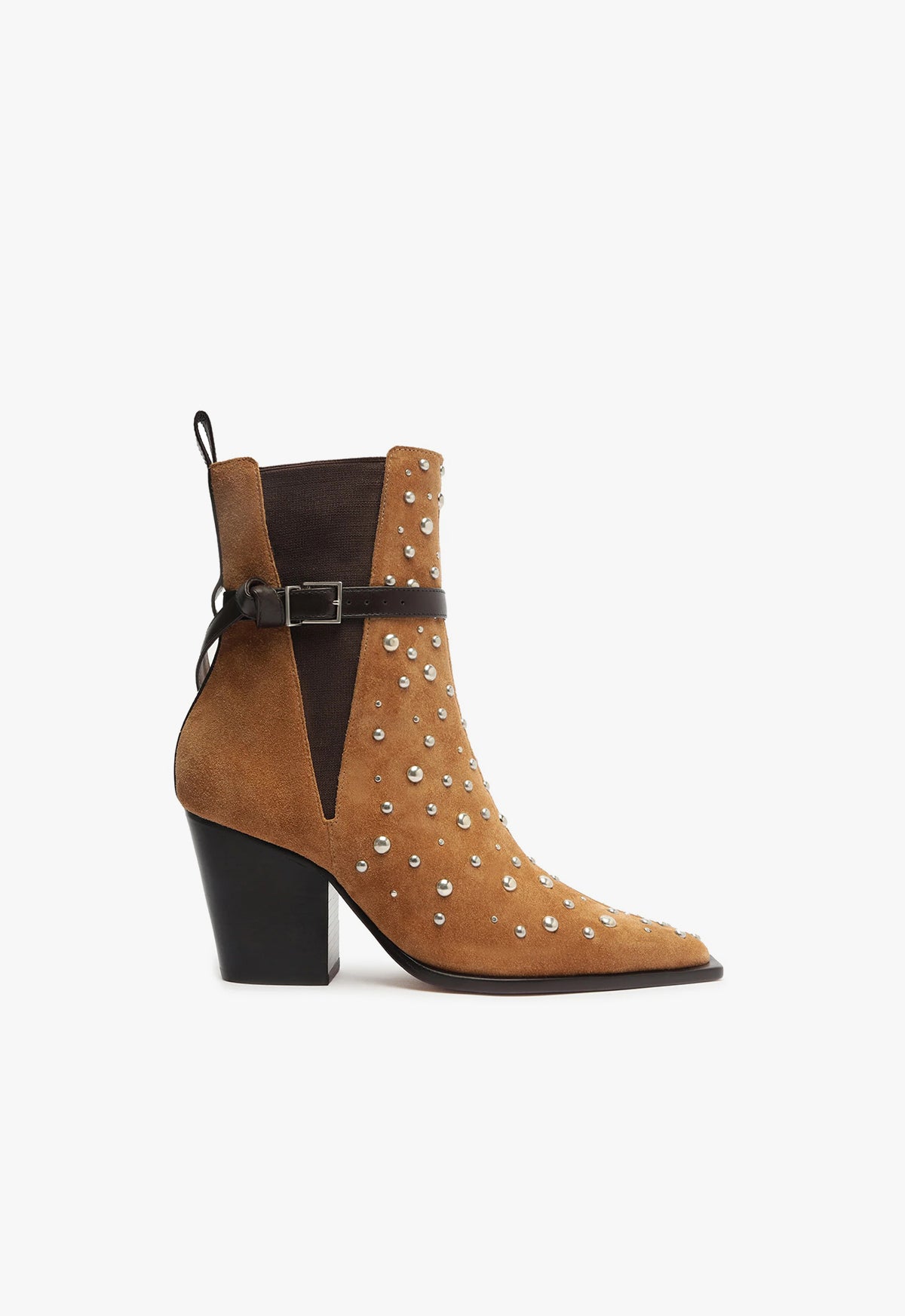 Kelsey Suede Bootie Booties FALL 23 5 Brown Suede - Schutz Shoes