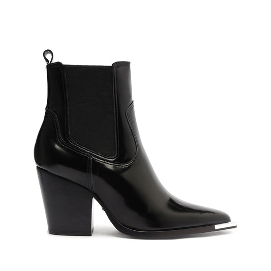 Brandy Leather Bootie Booties NORDSTROM ANNIVERSARY 5 Black Leather - Schutz Shoes