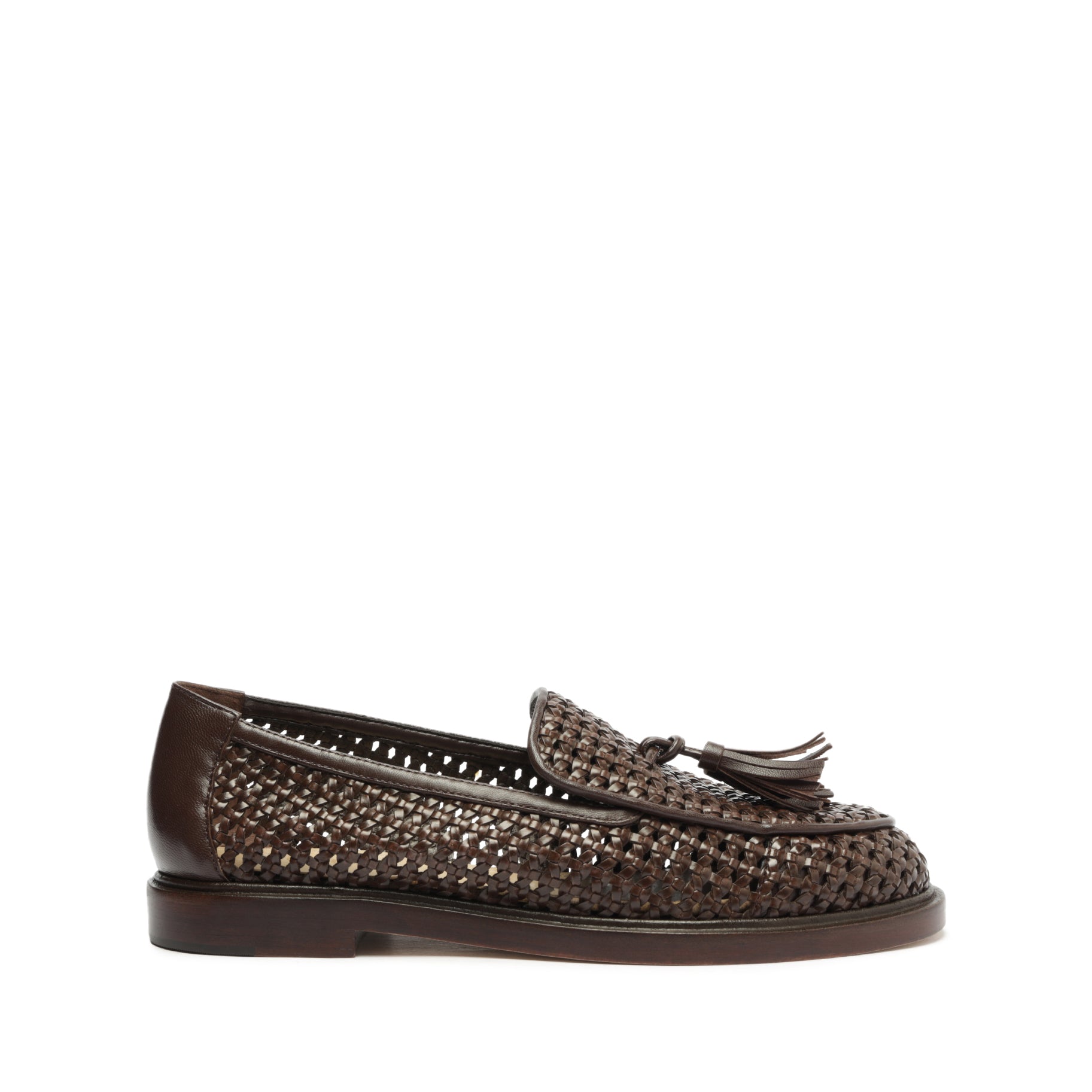 Hanna Flat Flats OLD 5 Dark Chocolate Deluxe Nappa - Schutz Shoes