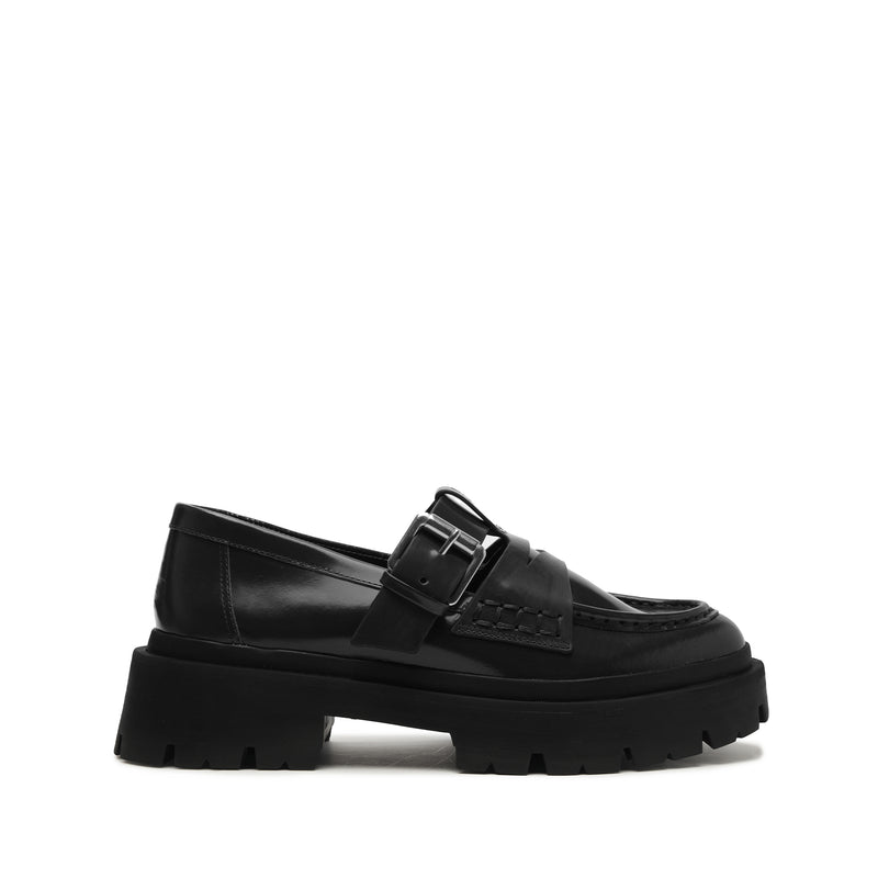 Alana Flat Flats Fall 24 5 Black Leather - Schutz Shoes