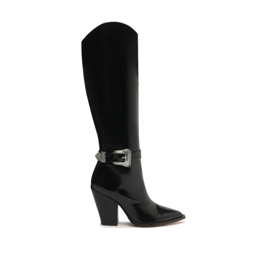 Jeane Leather Boot Boots FALL 23 5 Black Leather - Schutz Shoes