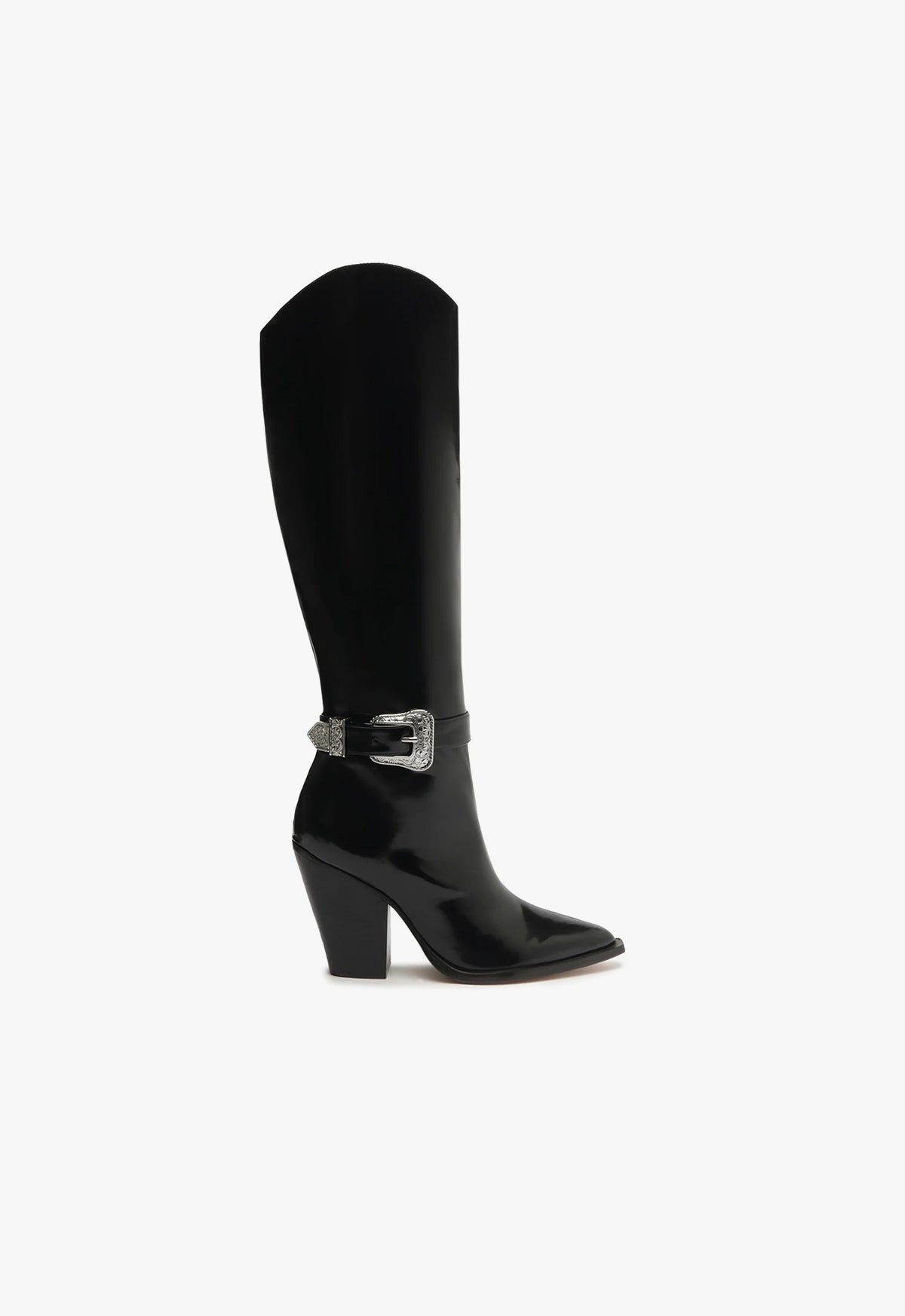 Jeane Leather Boot FALL 23 5 Black Leather - Schutz Shoes