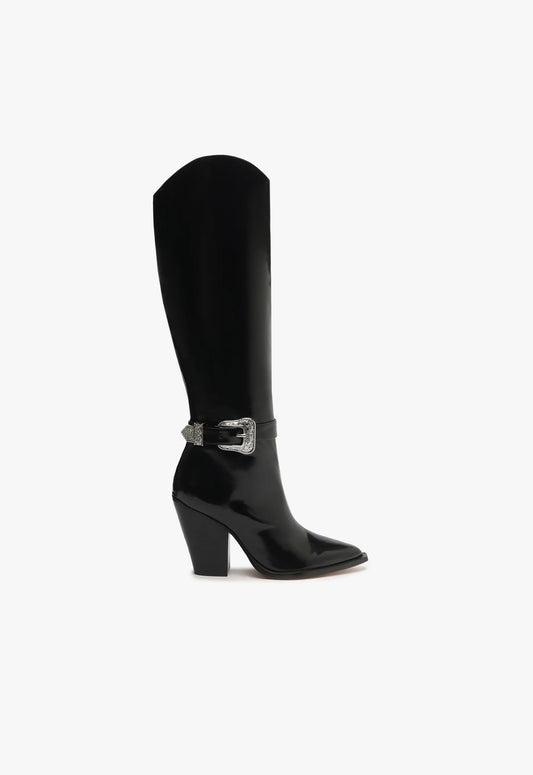 Jeane Leather Boot Boots FALL 23 5 Black Leather - Schutz Shoes