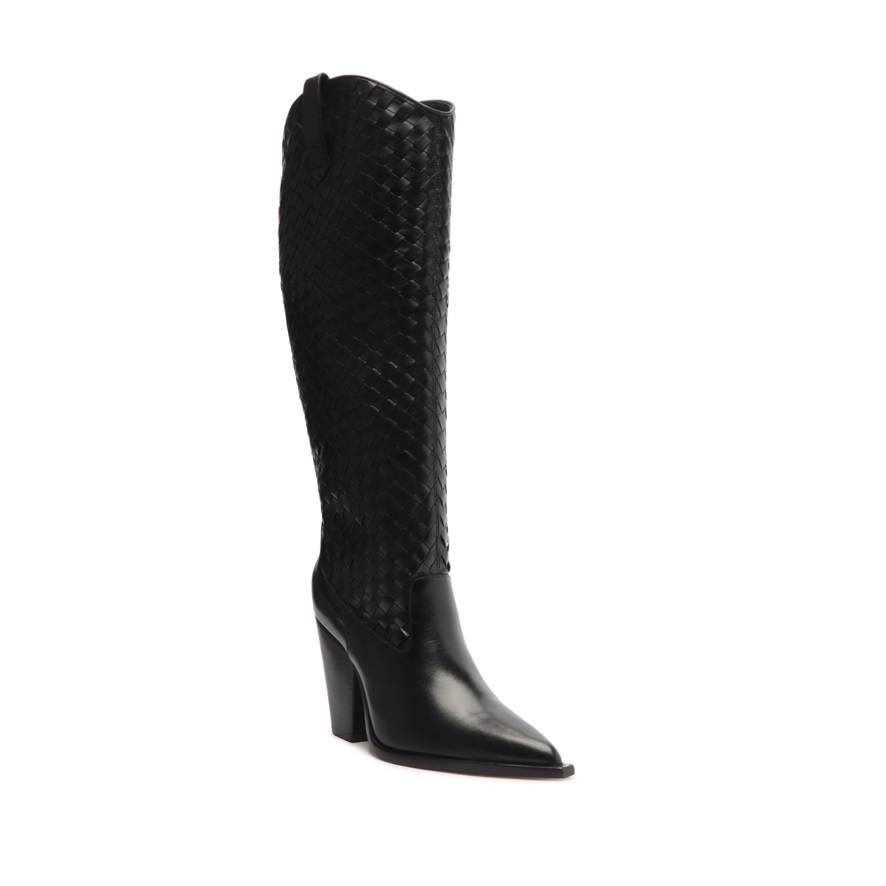 Ella Woven Atanado Leather Boot Boots SPRING 24    - Schutz Shoes