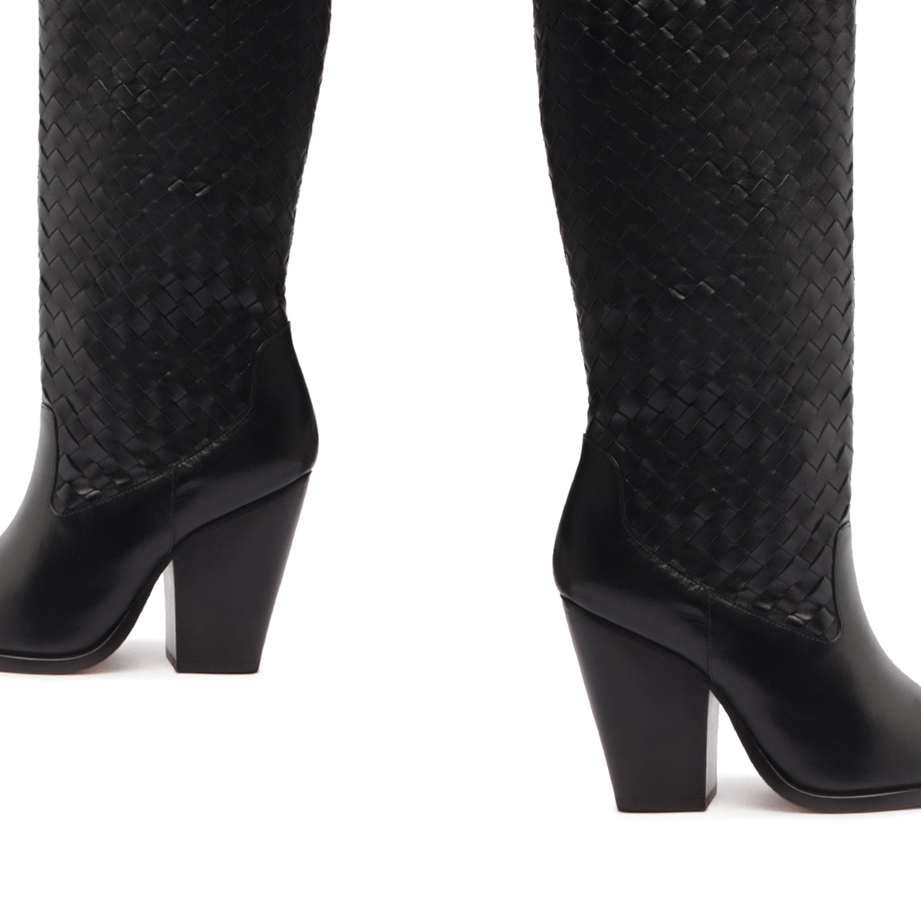 Ella Woven Atanado Leather Boot Boots SPRING 24    - Schutz Shoes