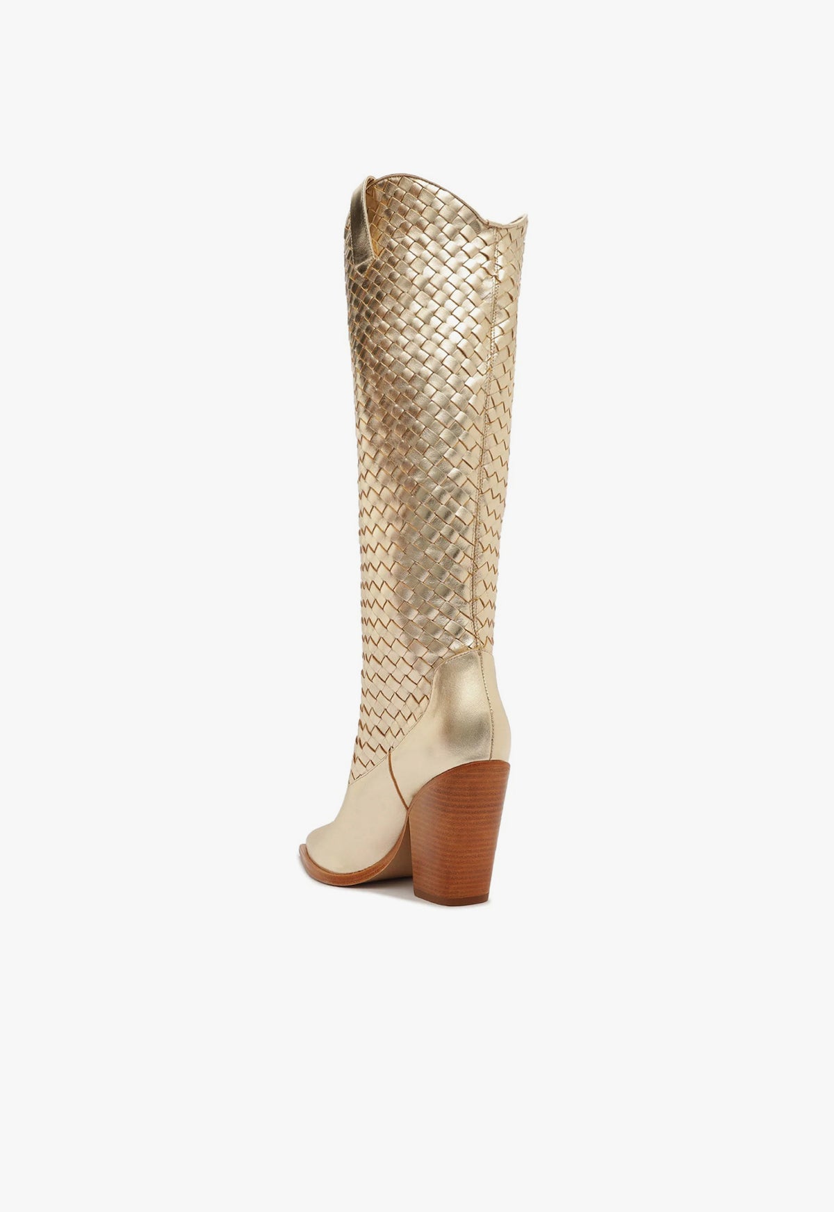 Ella Woven Metallic Leather Boot Boots SPRING 24 - Schutz Shoes