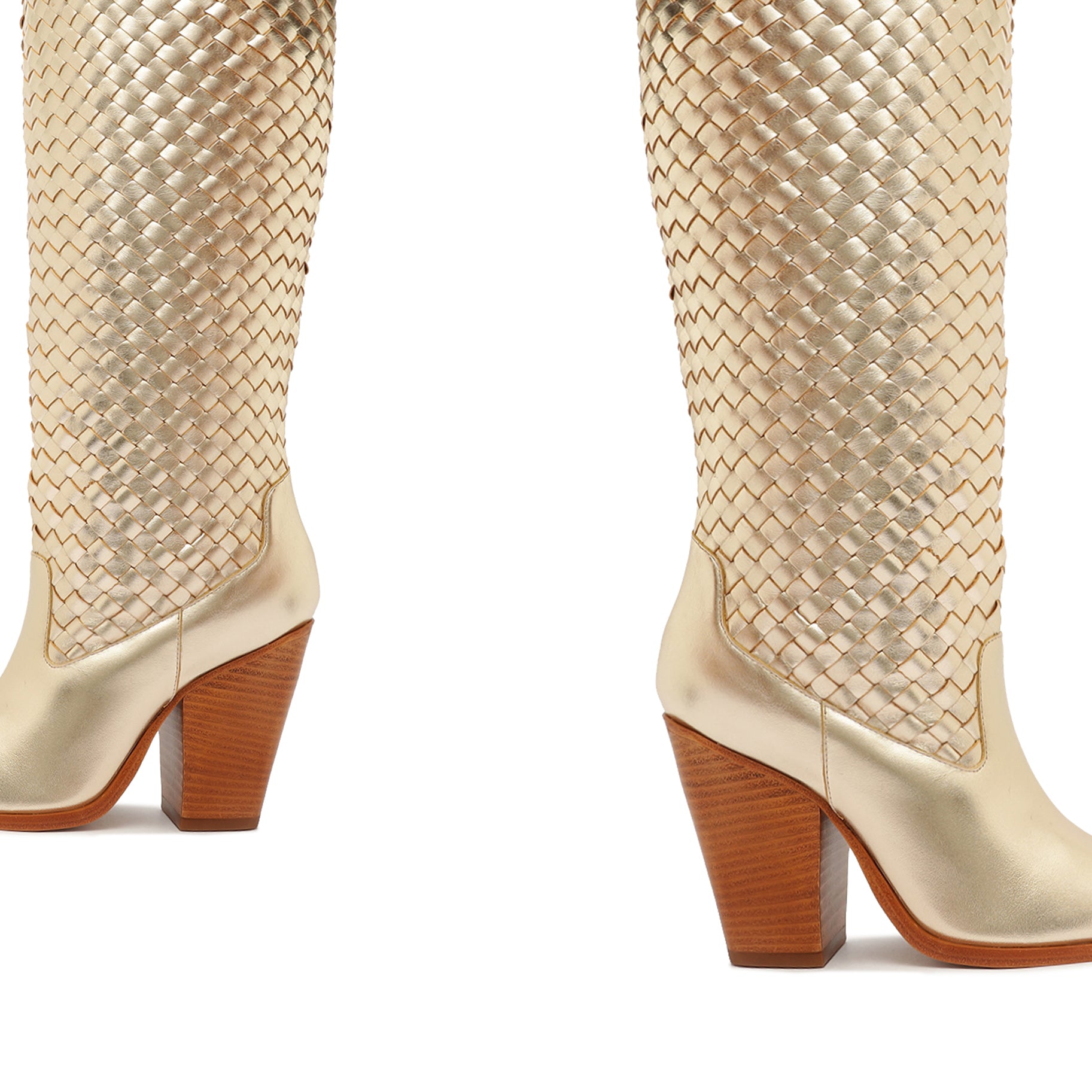 Ella Woven Metallic Leather Boot Boots SPRING 24    - Schutz Shoes