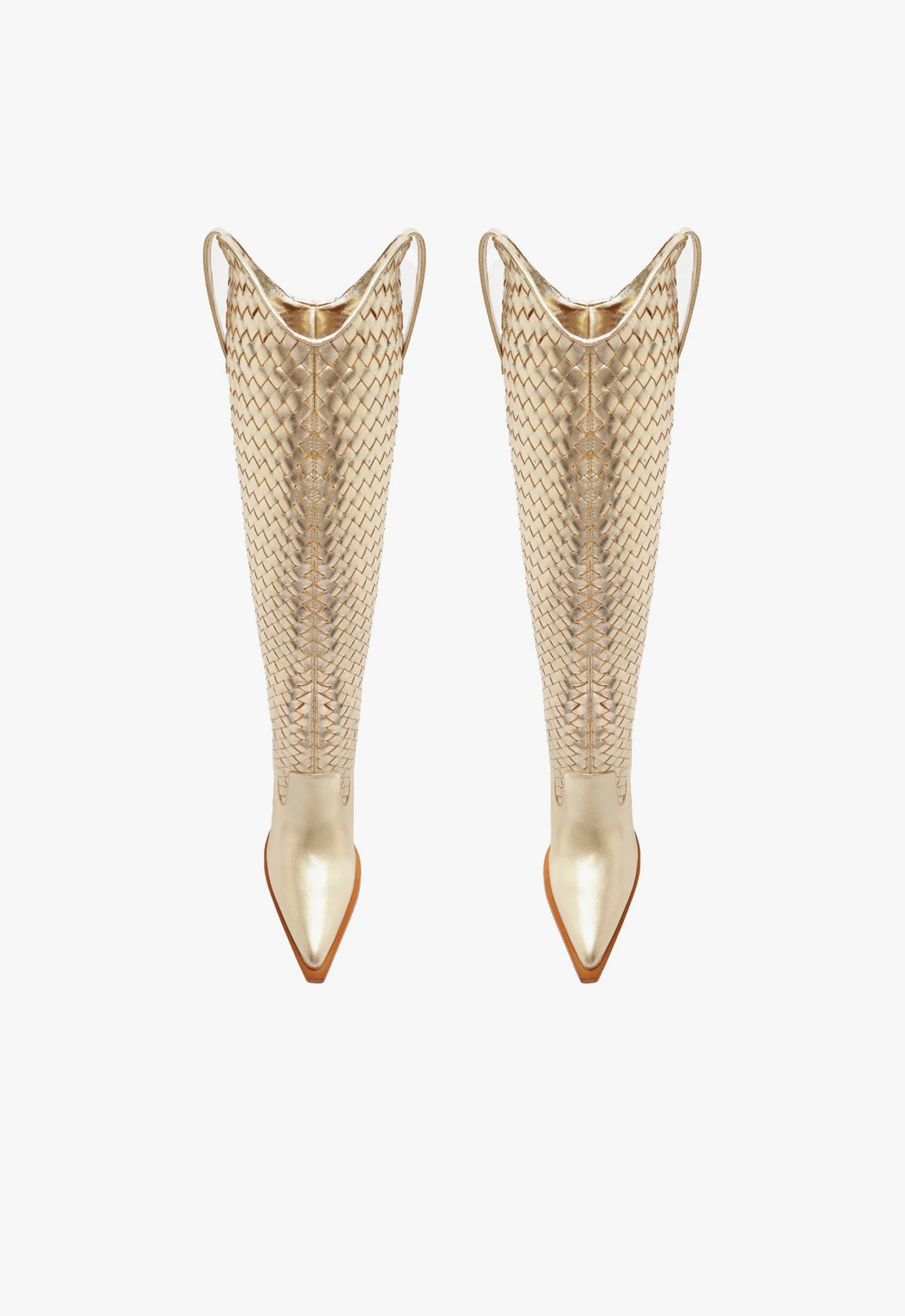 Ella Woven Metallic Leather Boot Boots SPRING 24 - Schutz Shoes