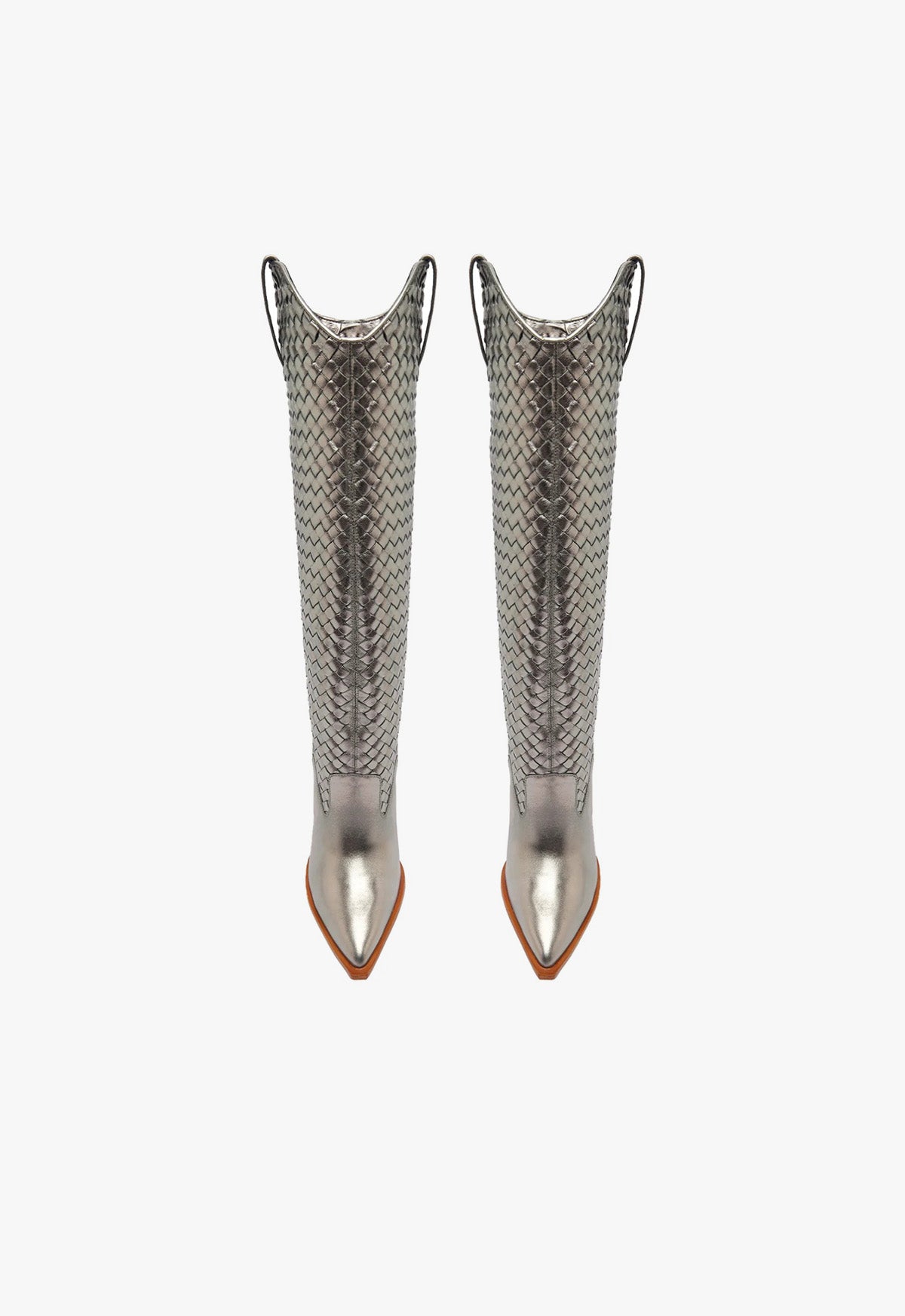 Ella Woven Metallic Leather Boot Boots SPRING 24 - Schutz Shoes