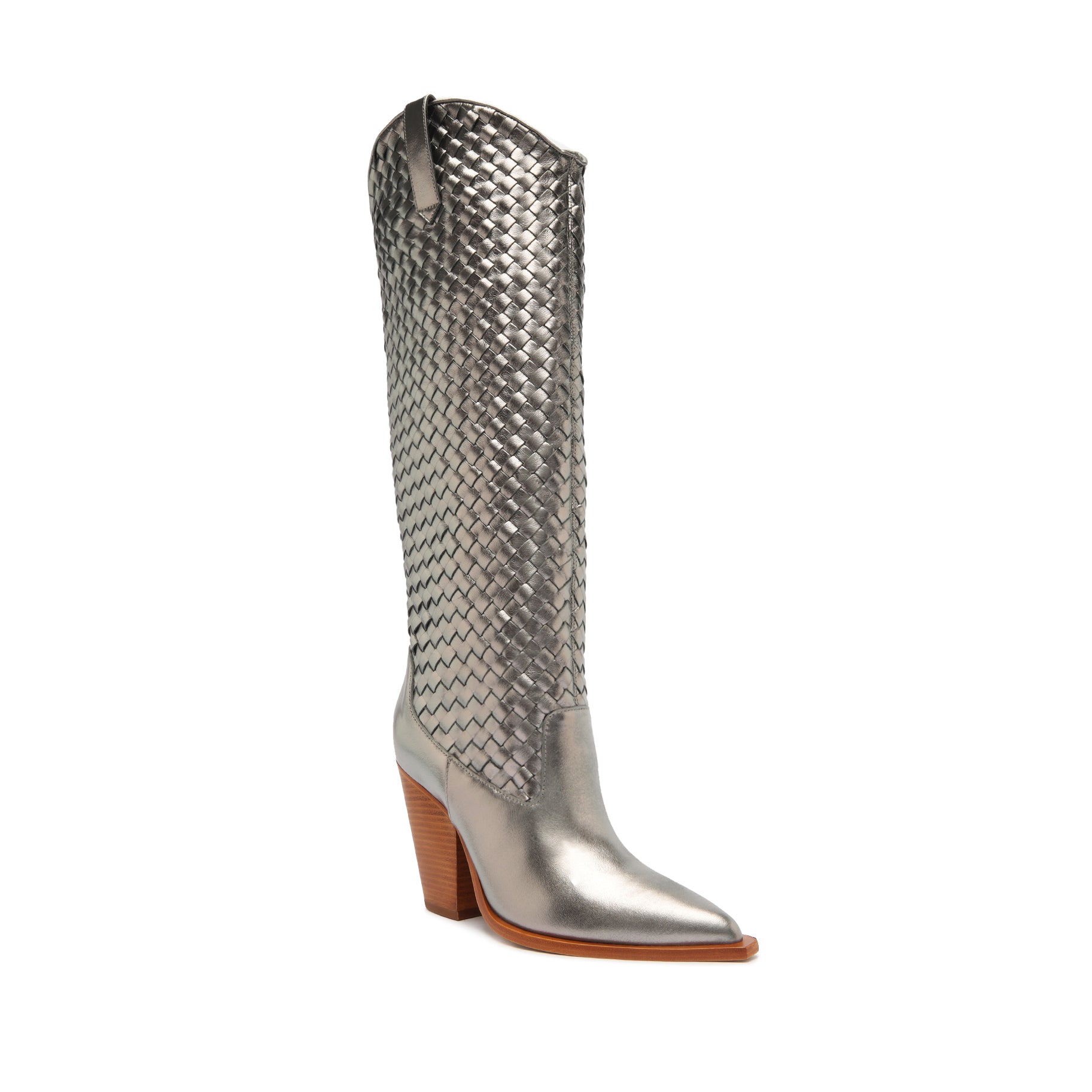 Ella Woven Metallic Leather Boot Boots SPRING 24    - Schutz Shoes