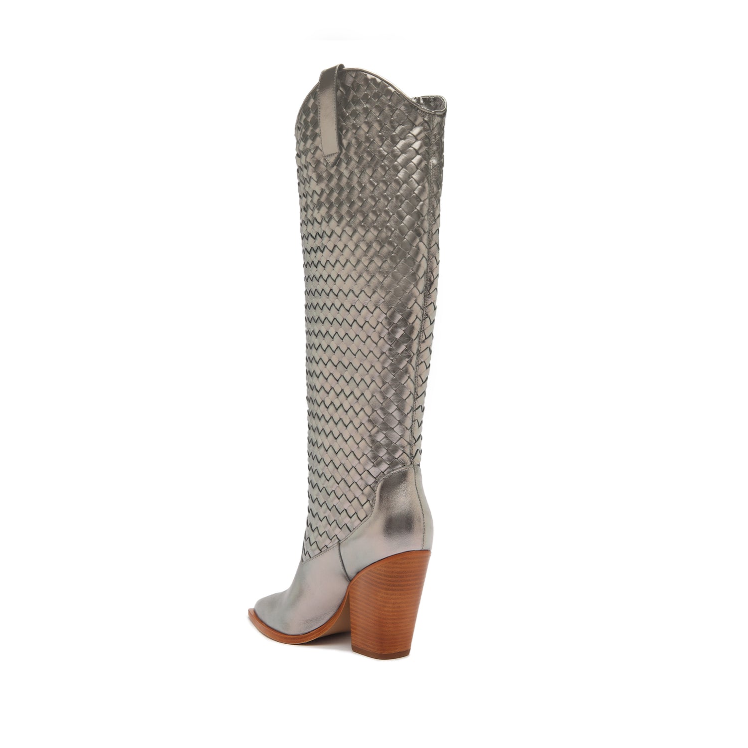 Ella Woven Metallic Leather Boot Boots Spring 24    - Schutz Shoes