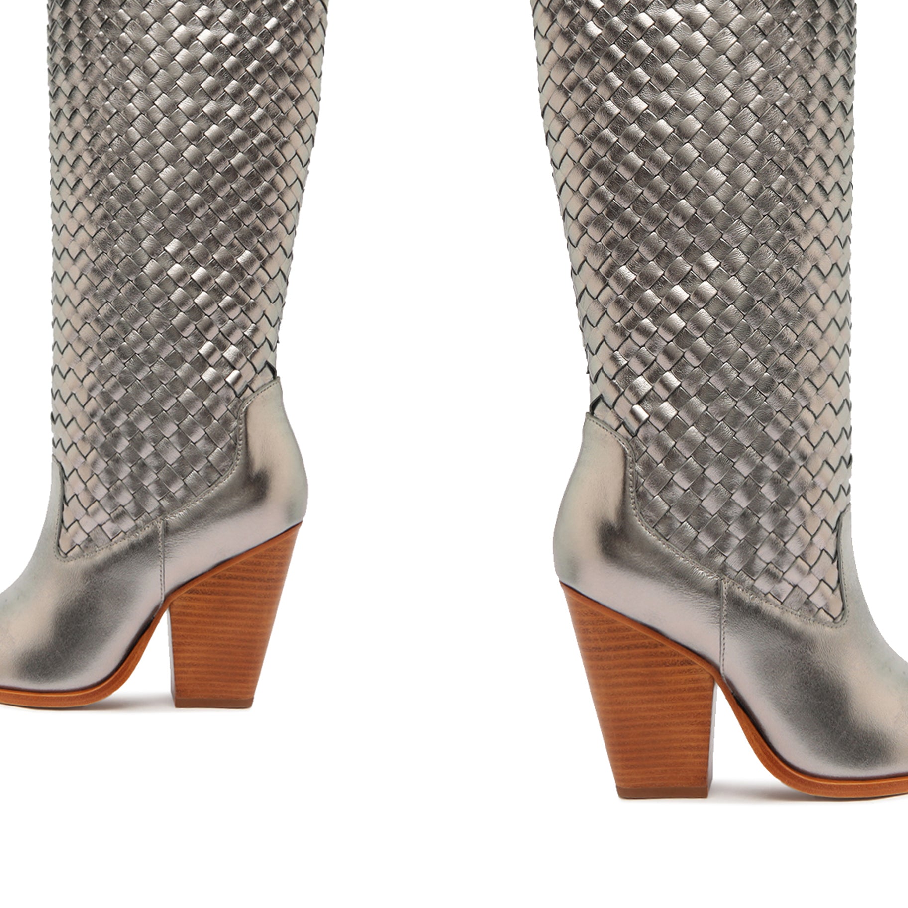 Ella Woven Metallic Leather Boot Boots SPRING 24    - Schutz Shoes