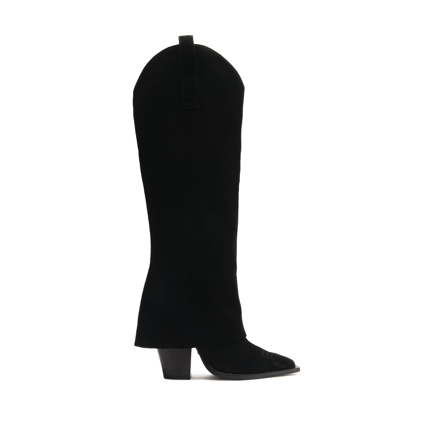 Woody Up Cloak Suede Boot Boots Spring 24 5 Black Suede - Schutz Shoes